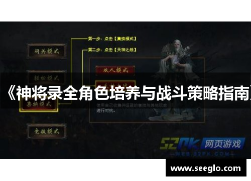 《神将录全角色培养与战斗策略指南》